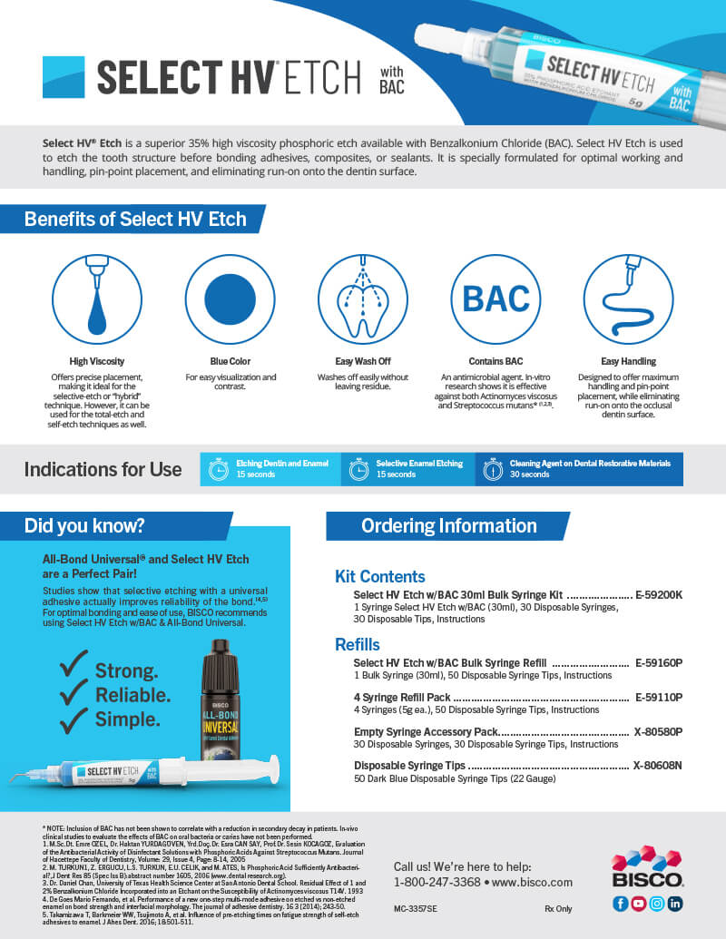 Select HV Etch with BAC Brochure